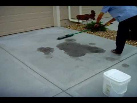How to remove driveway oil stains